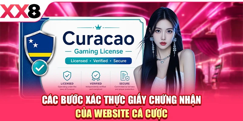 Các bước xác thực giấy chứng nhận của website cá cược