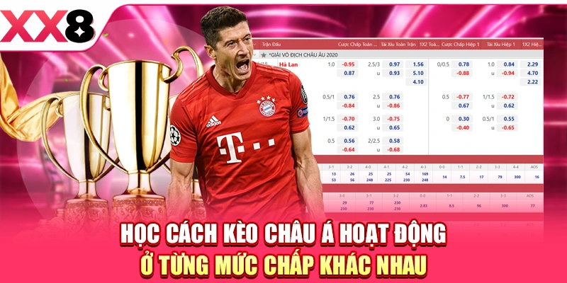 Học cách kèo châu Á hoạt động ở từng mức chấp khác nhau